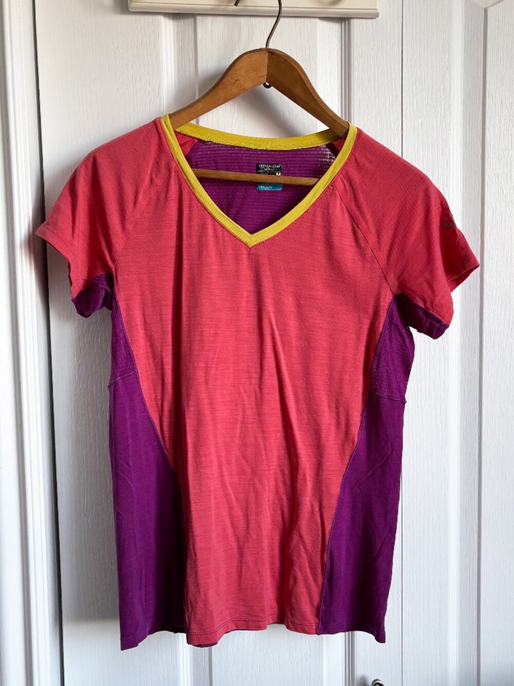 Icebreaker Merino Wool Blend Colorblock T-Shirt – Size M